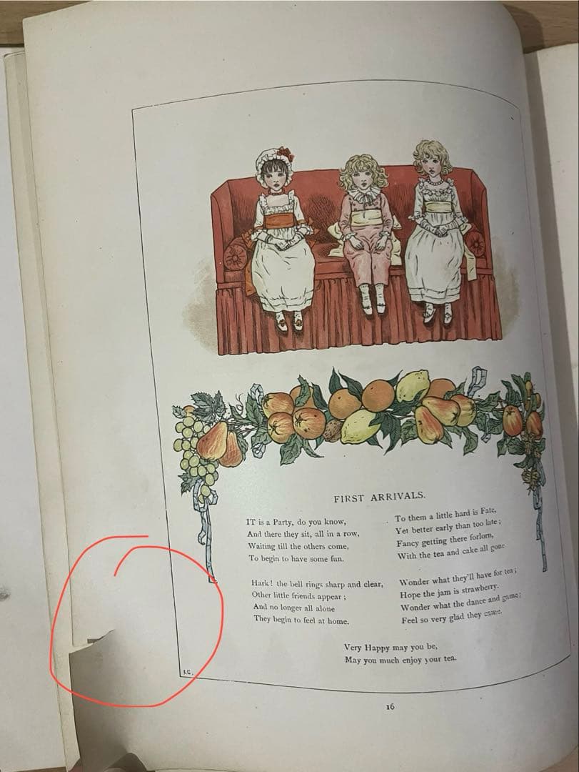 NO.418 稀少 古書　アンティーク洋書 絵本　ケイト グリーナウェイ 童謡