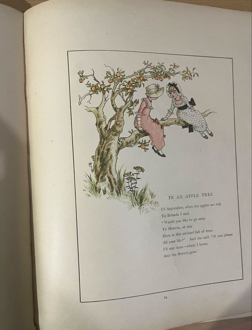 NO.418 稀少 古書　アンティーク洋書 絵本　ケイト グリーナウェイ 童謡