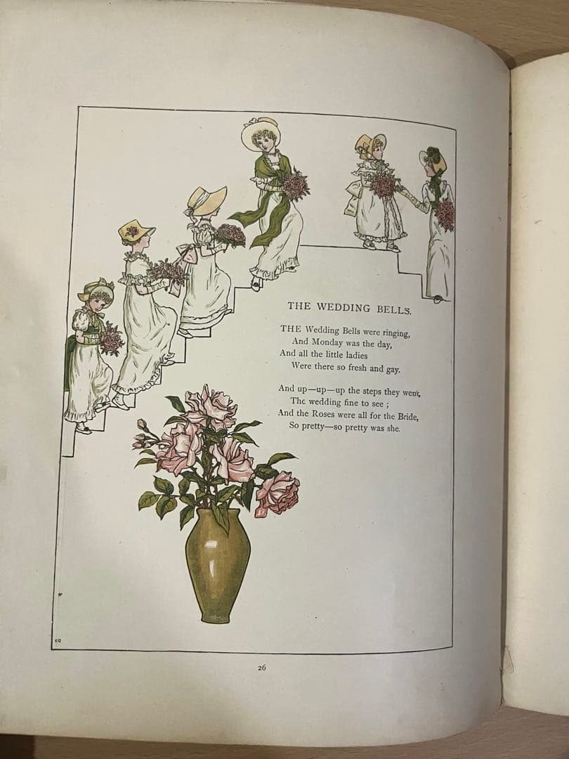 NO.418 稀少 古書　アンティーク洋書 絵本　ケイト グリーナウェイ 童謡