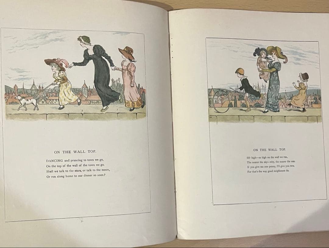 NO.418 稀少 古書　アンティーク洋書 絵本　ケイト グリーナウェイ 童謡