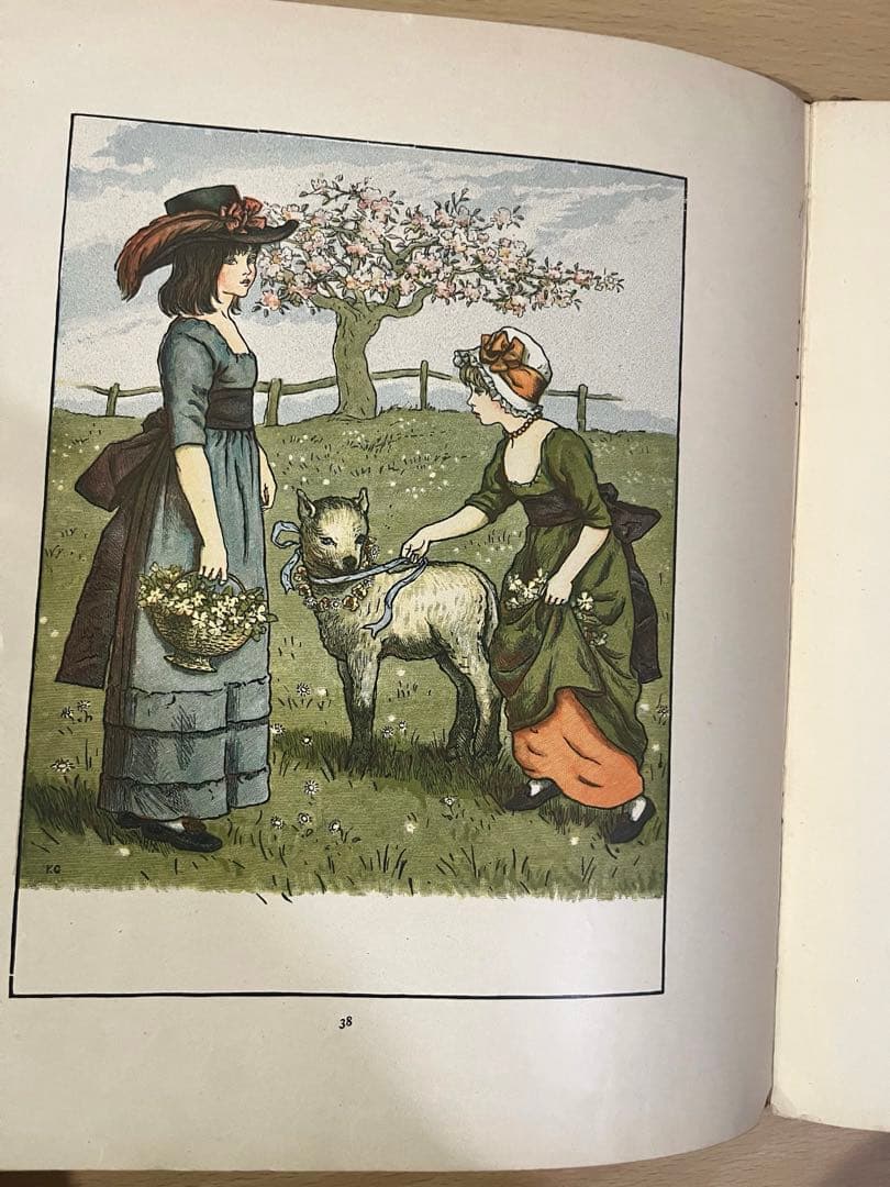 NO.418 稀少 古書　アンティーク洋書 絵本　ケイト グリーナウェイ 童謡