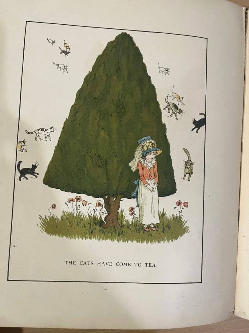 NO.418 稀少 古書　アンティーク洋書 絵本　ケイト グリーナウェイ 童謡