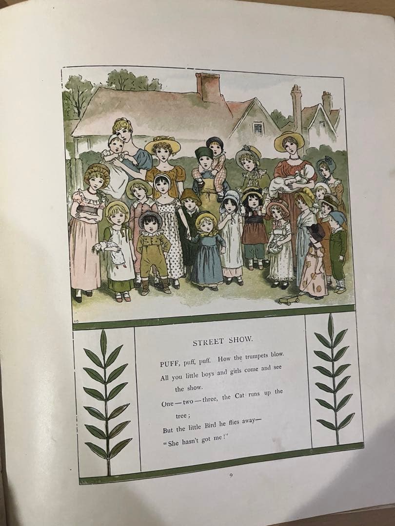 NO.418 稀少 古書　アンティーク洋書 絵本　ケイト グリーナウェイ 童謡