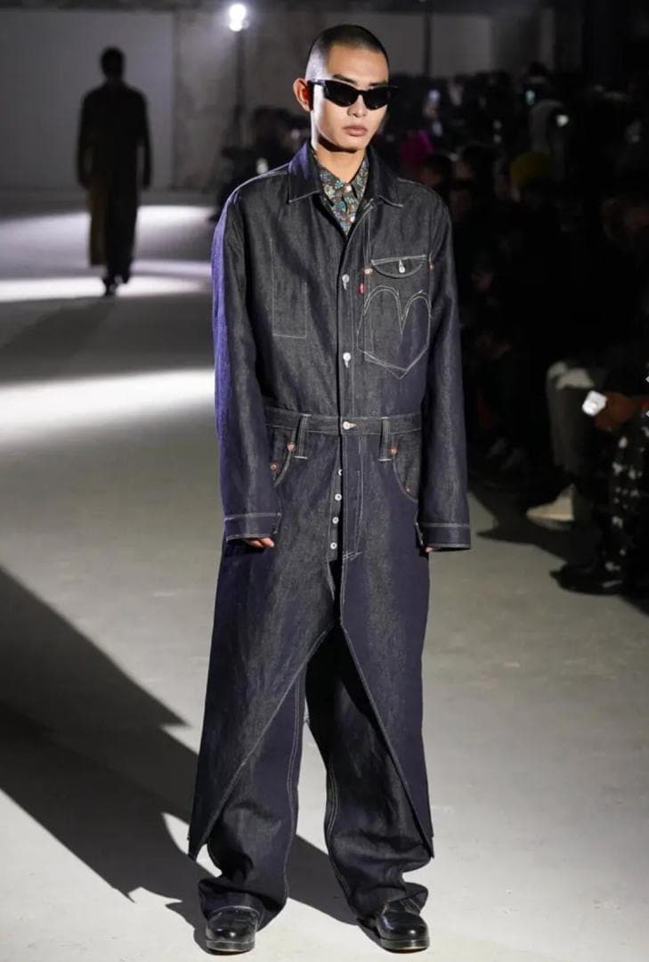 24aw　未使用　ジュンヤワタナベ×リーバイス　Wネームオーバーオールジャケット