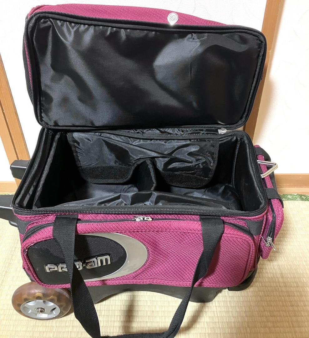 【24時間以内/早い者勝ち】ABS PRO-am キャスターバッグ 2ボール