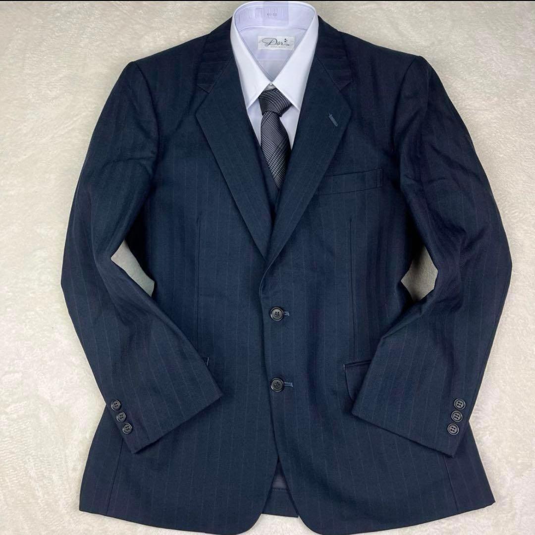 【ざんざん】セットアップ 3ピース オンワード樫山 ONWARD AB5紺