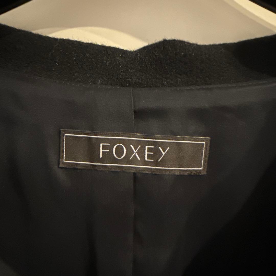 FOXEY ロングワンピース 2way ジレ　jupiter 黒　40 秋冬