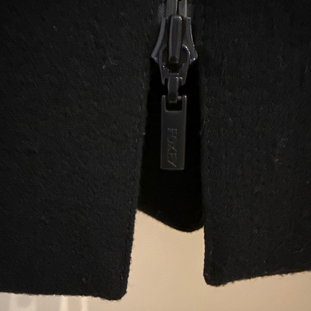 FOXEY ロングワンピース 2way ジレ　jupiter 黒　40 秋冬