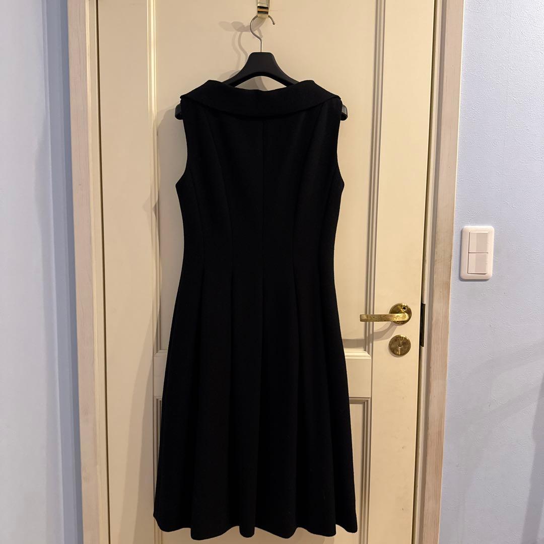 FOXEY ロングワンピース 2way ジレ　jupiter 黒　40 秋冬