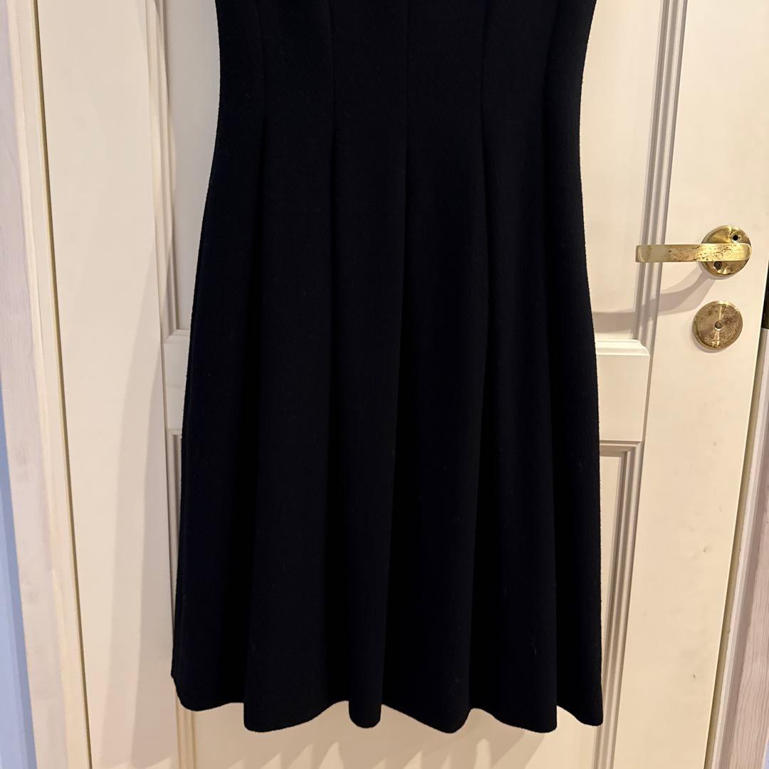 FOXEY ロングワンピース 2way ジレ　jupiter 黒　40 秋冬