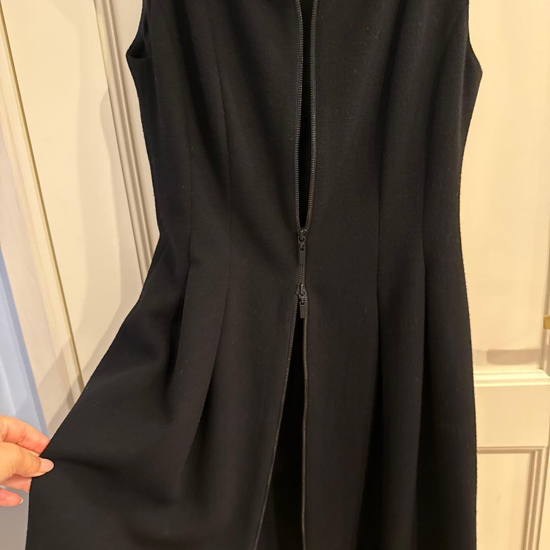 FOXEY ロングワンピース 2way ジレ　jupiter 黒　40 秋冬