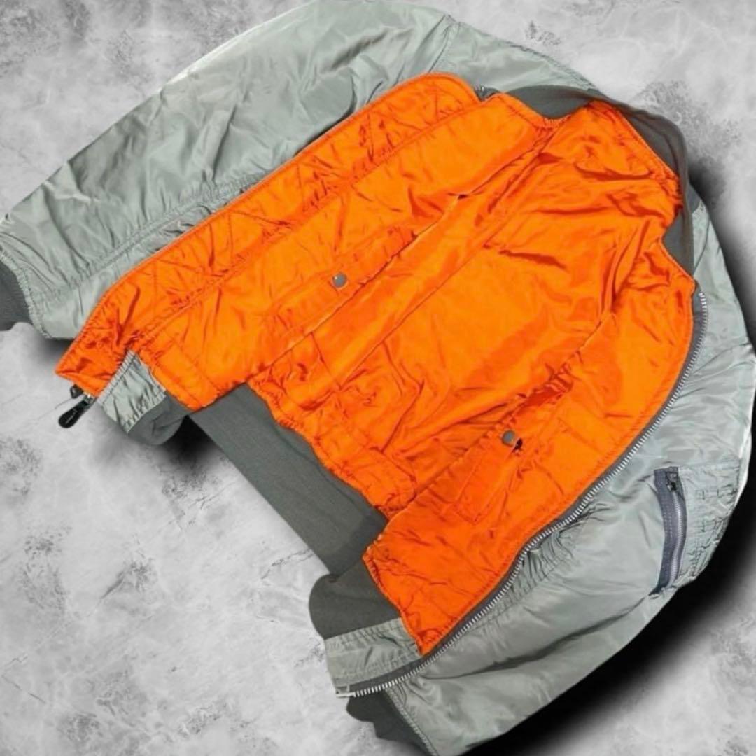 【超希少カラー✨】【米80s】ALPHA INDUSTRIE ma-1 シルバー