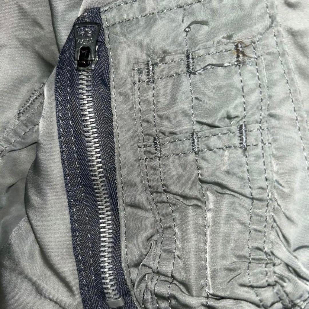 【超希少カラー✨】【米80s】ALPHA INDUSTRIE ma-1 シルバー