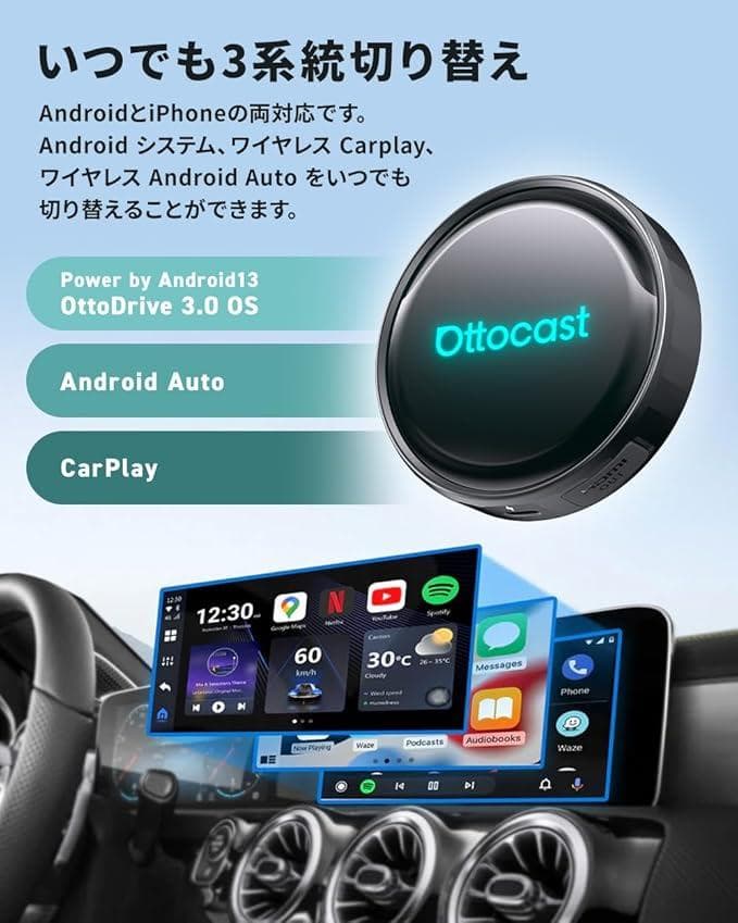 【新品】オットキャスト Ottocast OttoAibox P3 Pro