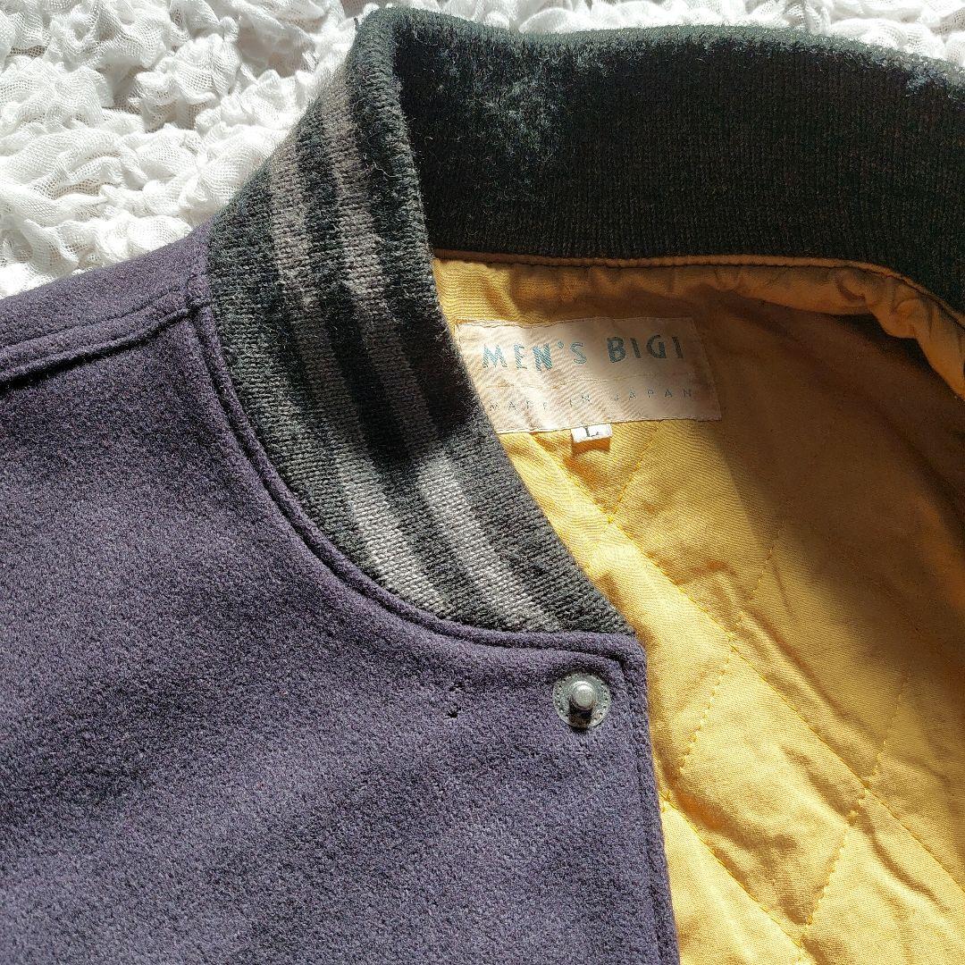 80s vintage MEN'S BIGI スタジャン 中綿キルティング
