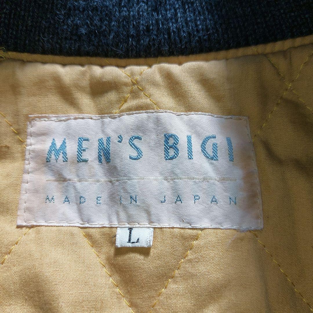 80s vintage MEN'S BIGI スタジャン 中綿キルティング