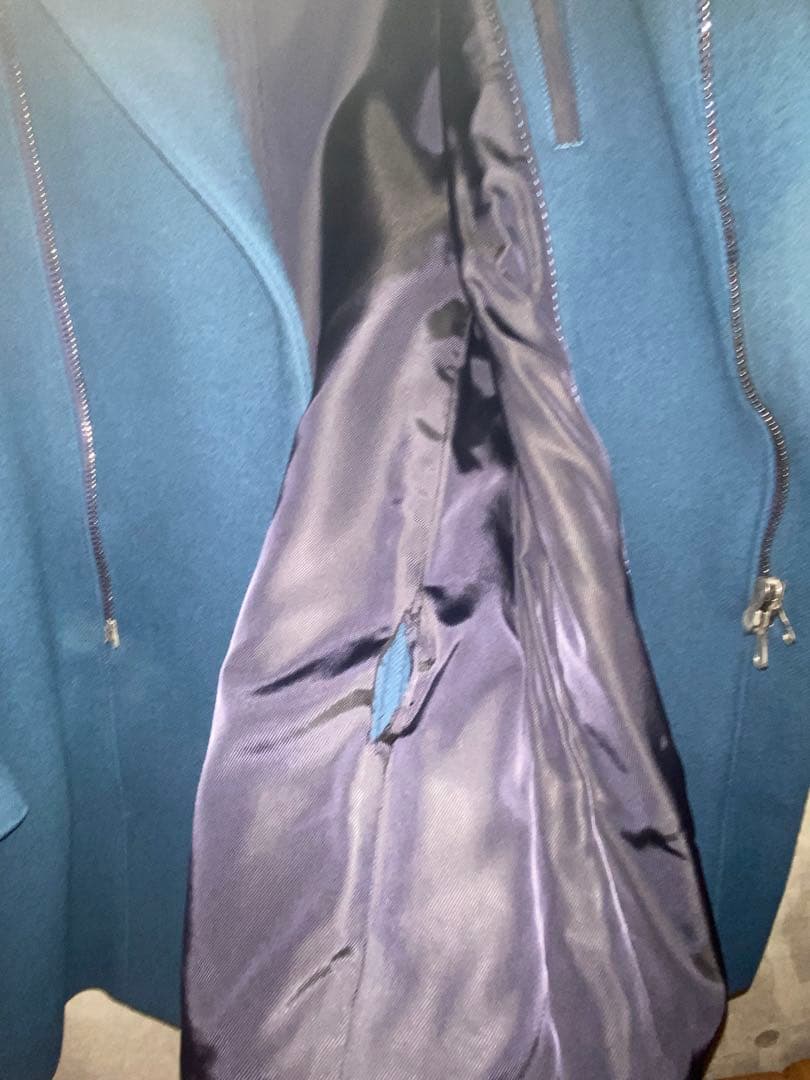 ジュンハシモト　junhashimoto ラップコートsize2 ブルー