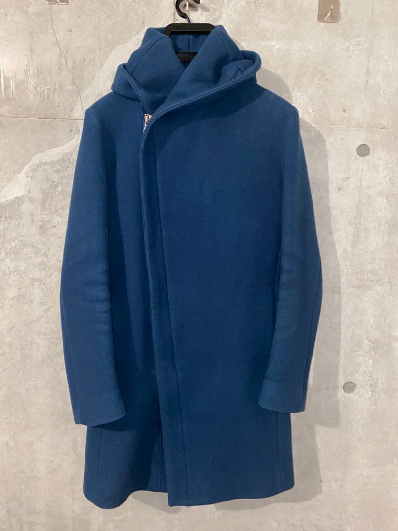 ジュンハシモト　junhashimoto ラップコートsize2 ブルー