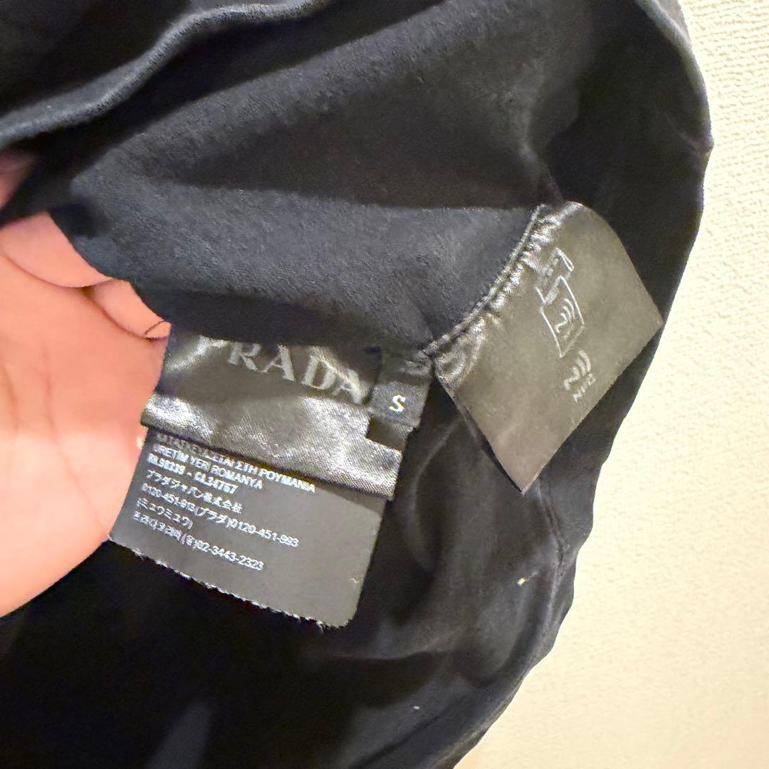 PRADA ブラック Tシャツ サイズS
