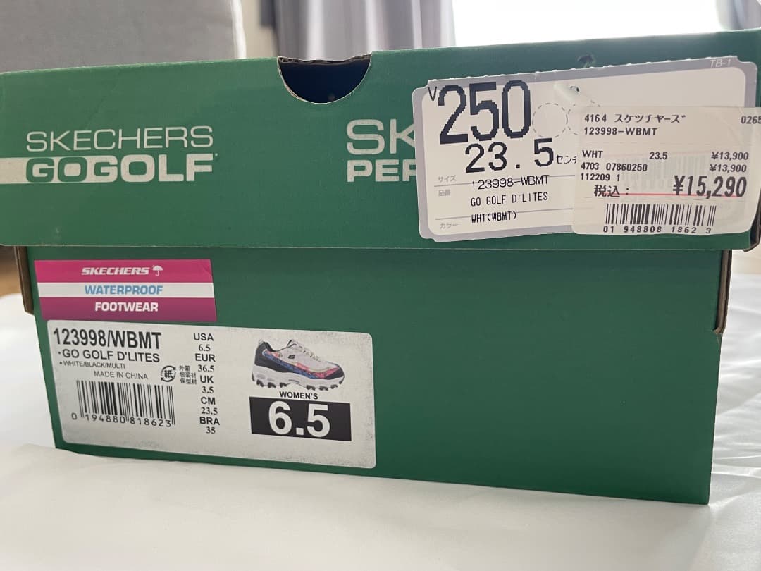 スケッチャーズ　ゴルフシューズ　レディース