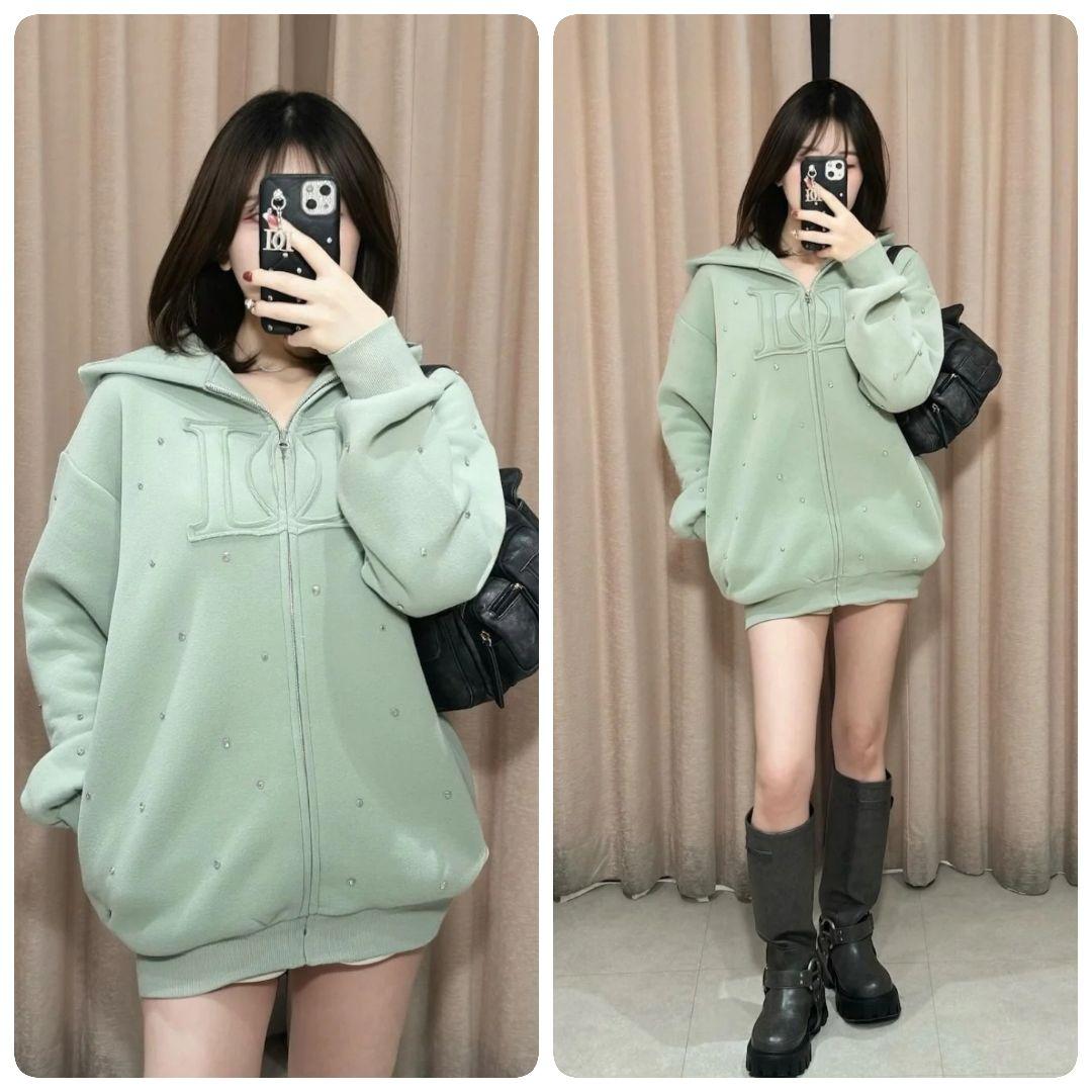 Darich ダーリッチ DDロゴビジュージップパーカー MNT ミント 緑