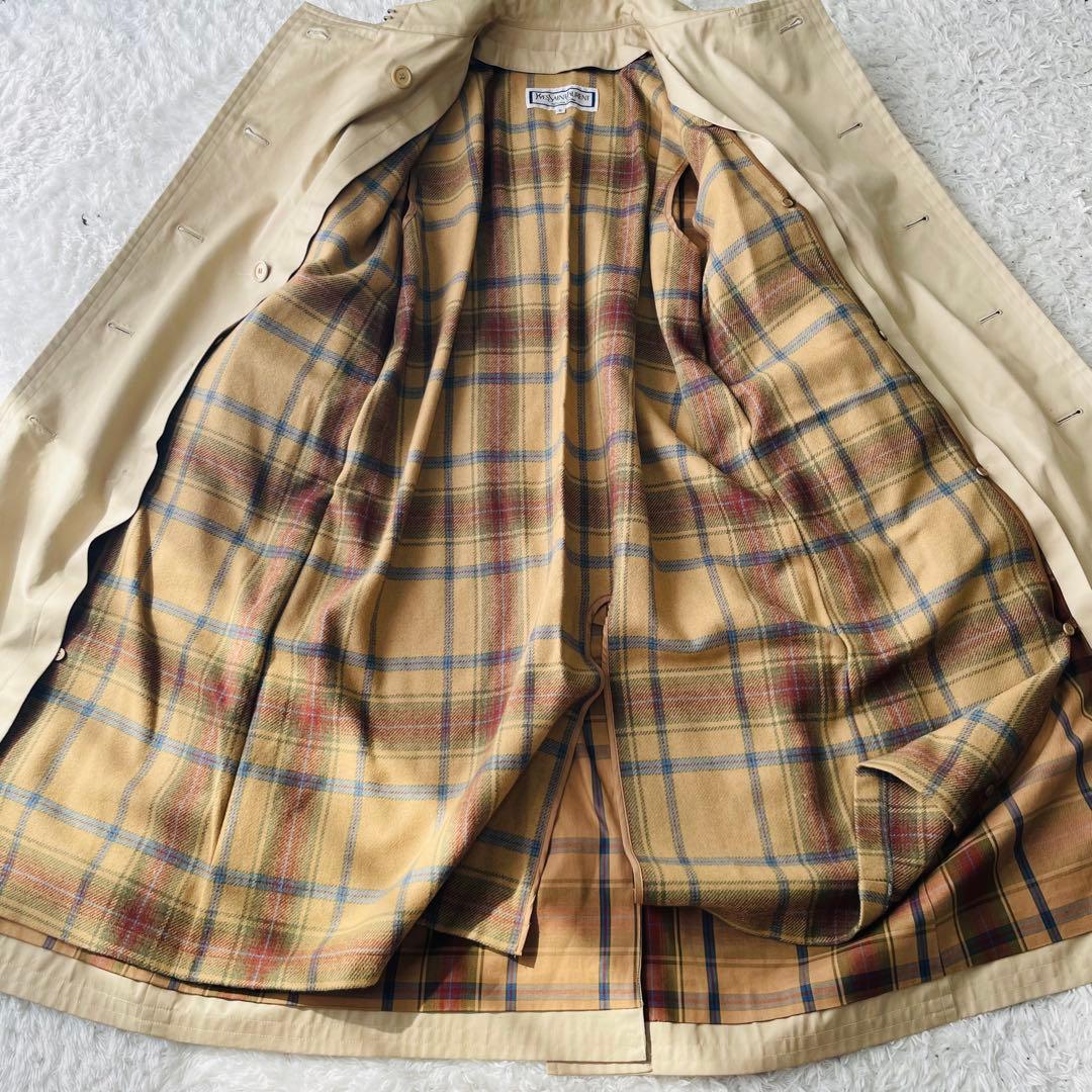 美品 Yves Saint Laurent トレンチコート ライナー 金ボタン