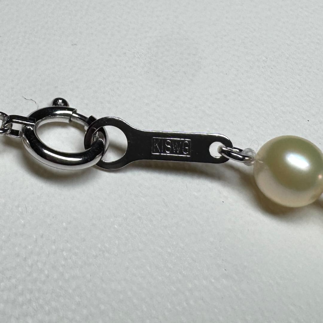 高品質 キズ少✨ あこや真珠 ベビーパール ネックレス 4.5-5.0mm SV