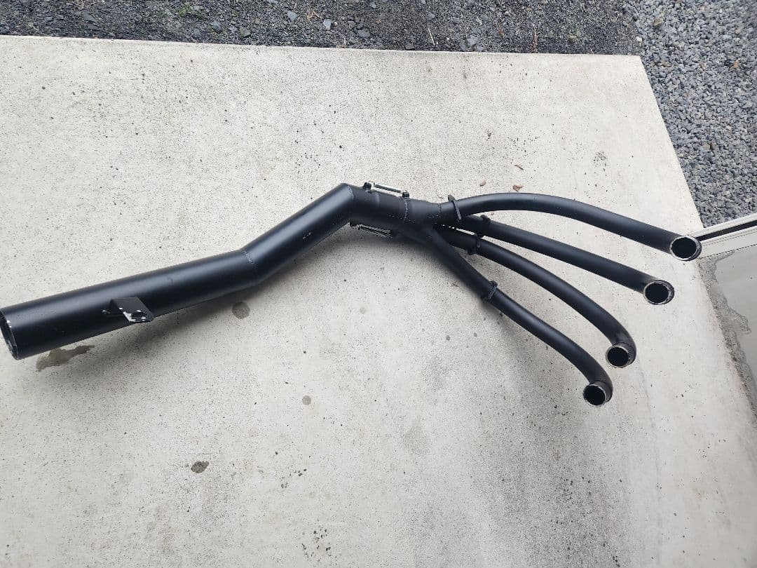 ゼファー750 マフラー ショート管 手曲げ 中古美品