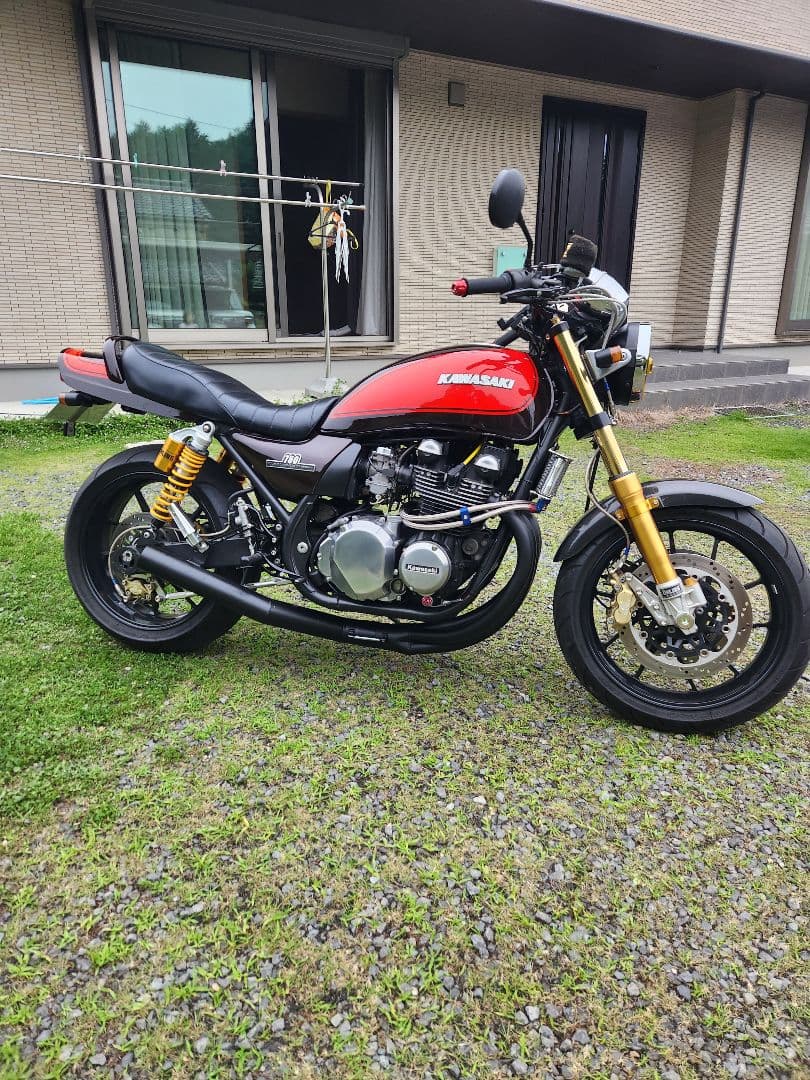 ゼファー750 マフラー ショート管 手曲げ 中古美品