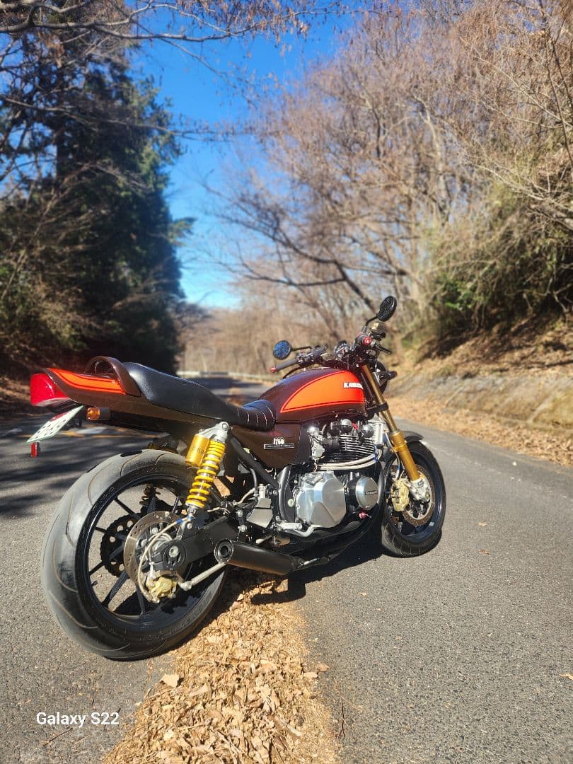 ゼファー750 マフラー ショート管 手曲げ 中古美品