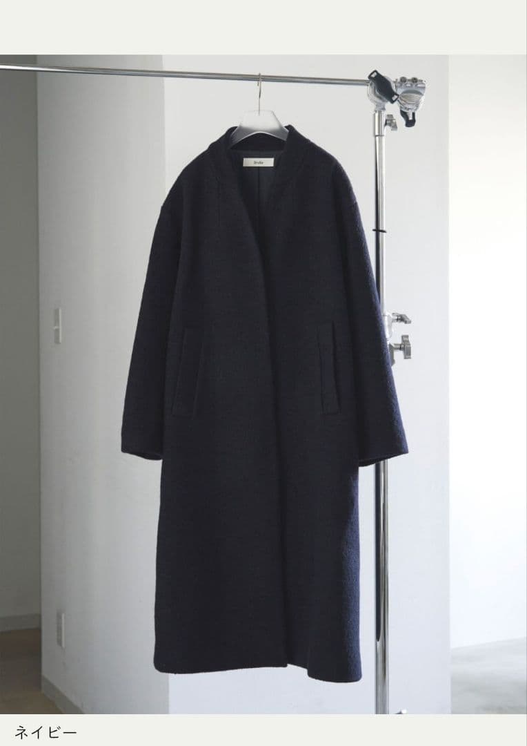 アンヌーク　ànuke Collarless Cocoon Coat36