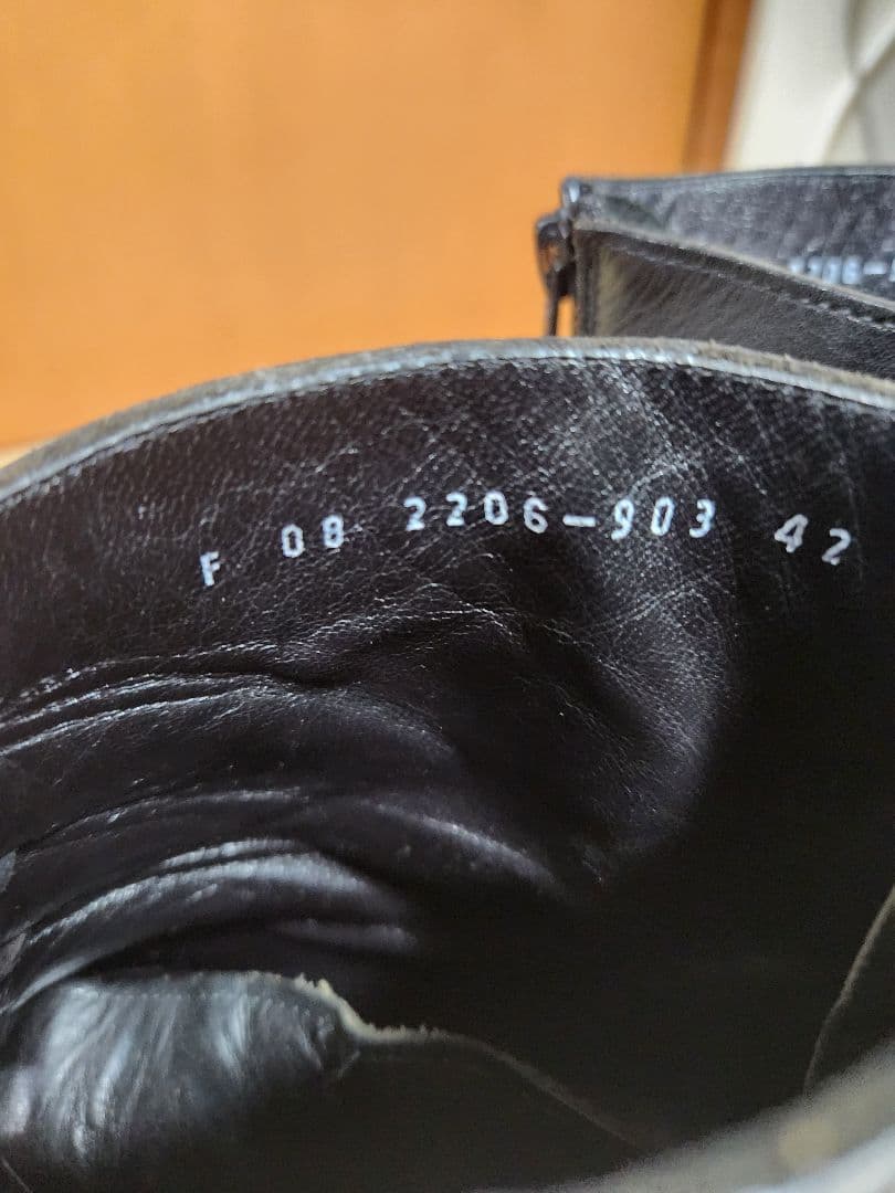 LAD MUSICIAN バックジップレザーブーツ