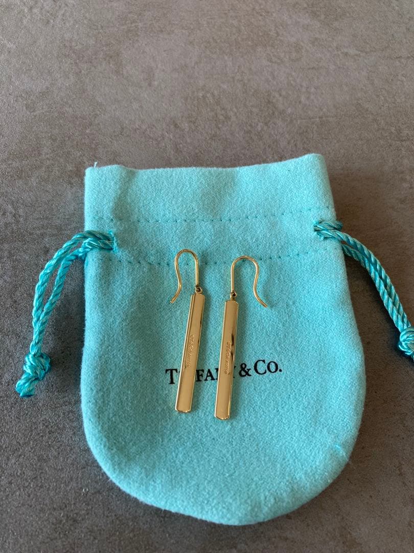 ティファニー　プレートピアス　フックピアス　バーピアス　k18