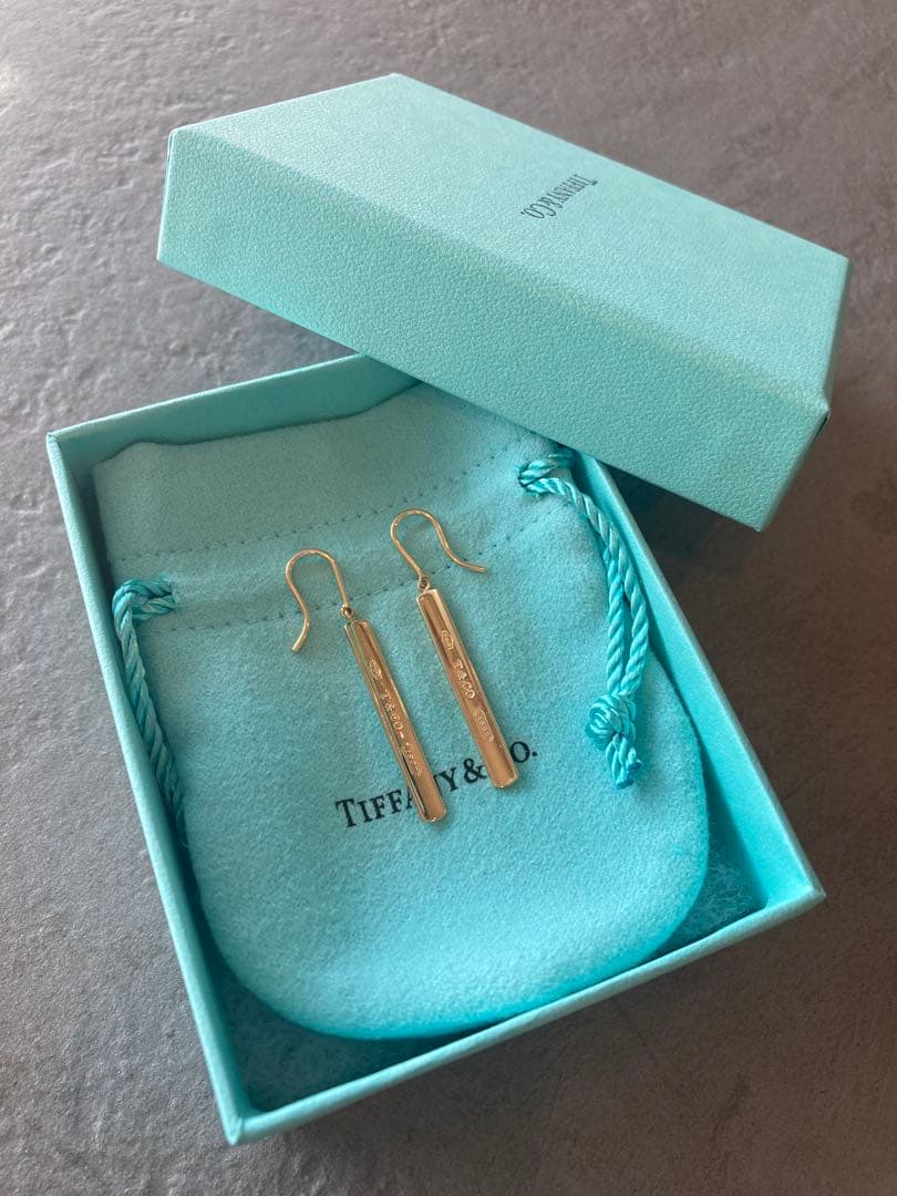 ティファニー　プレートピアス　フックピアス　バーピアス　k18