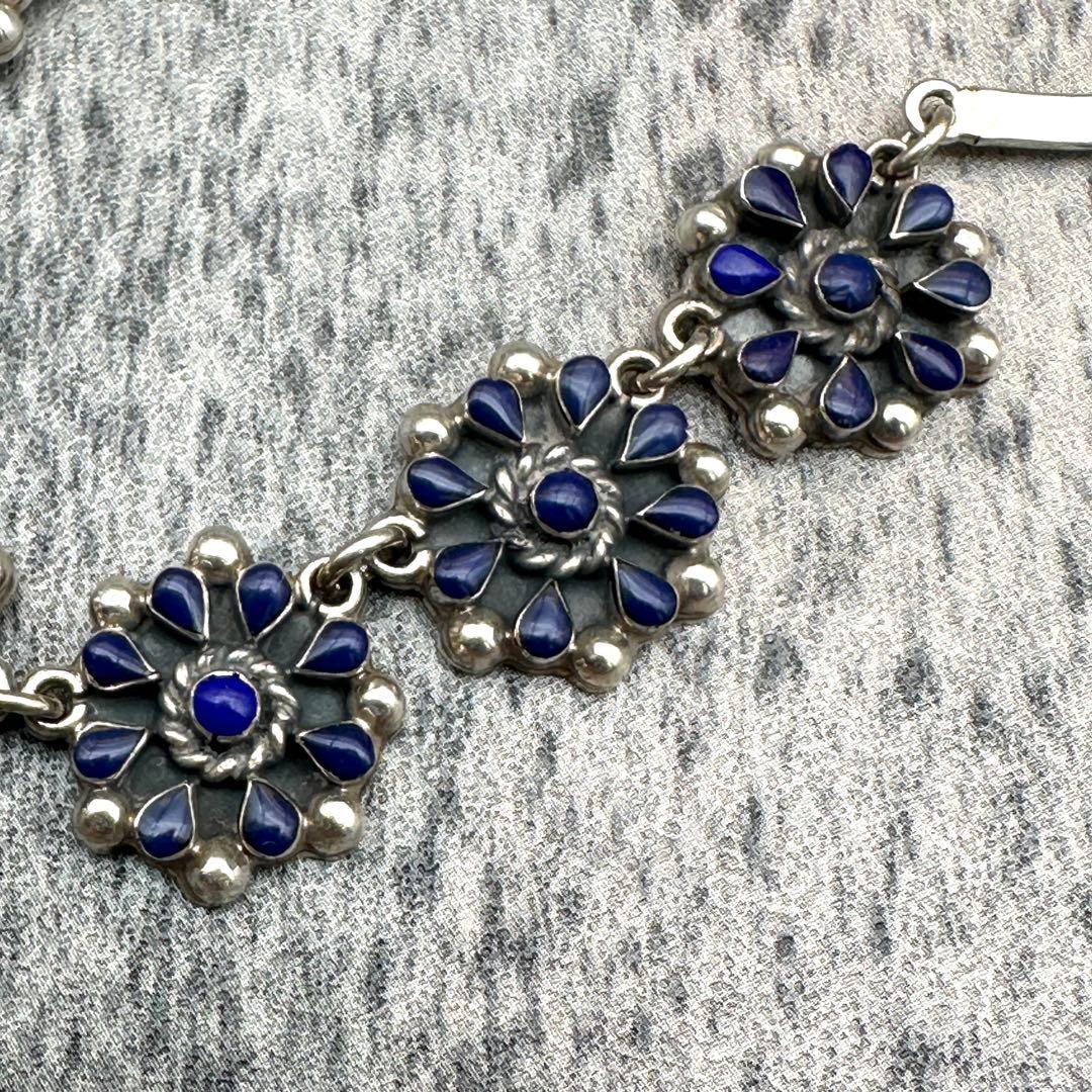 アクセサリー mexico925 vintage flower necklace choker