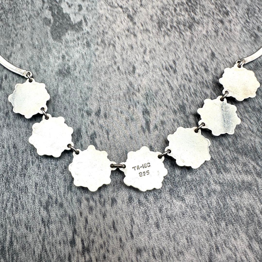 アクセサリー mexico925 vintage flower necklace choker