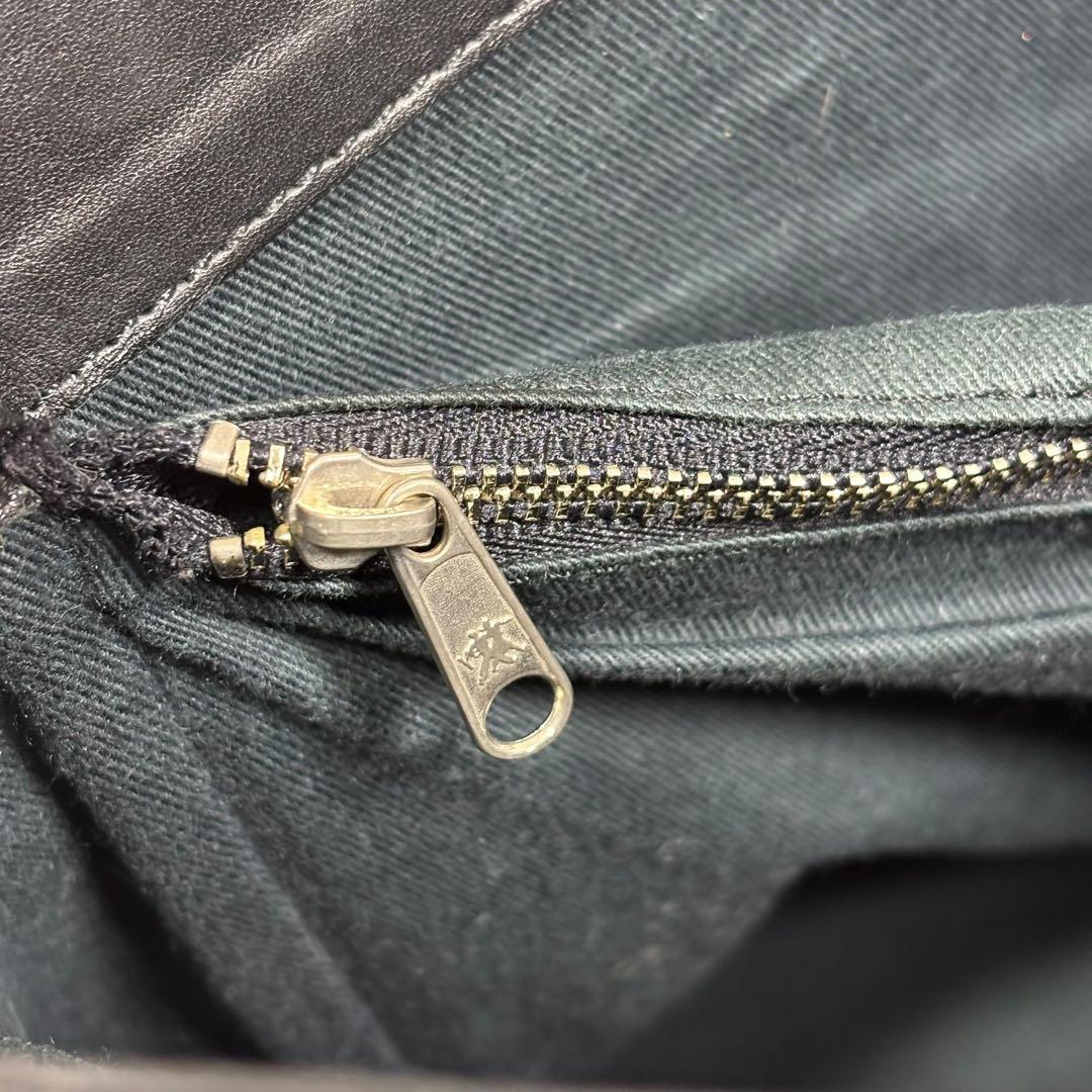 マーガレットハウエル トートバッグ レザー 旧ロゴ 黒 A4 肩掛け チャーム付