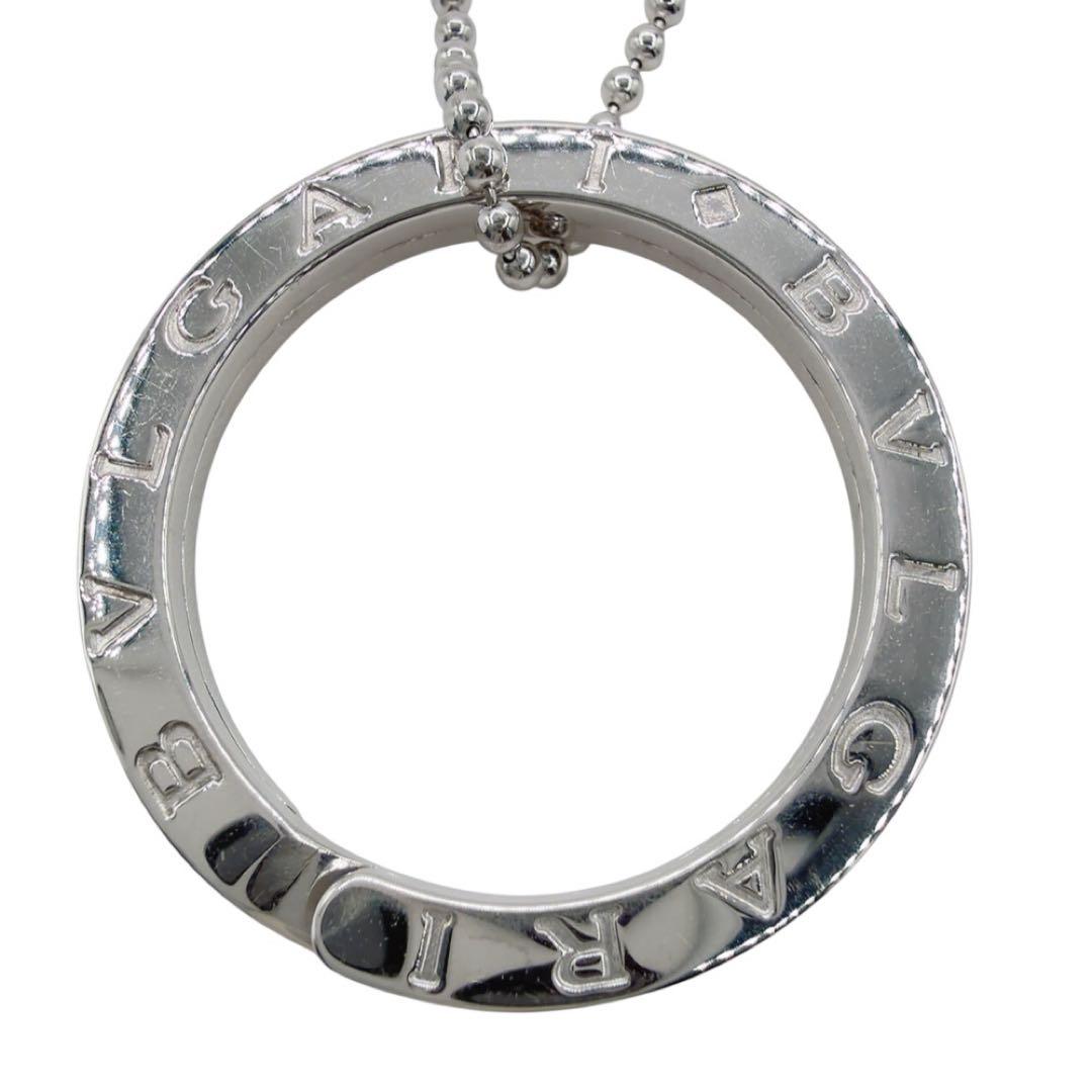 美品✨ブルガリ ダブルロゴ ネックレス ペンダント キーリング シルバー925