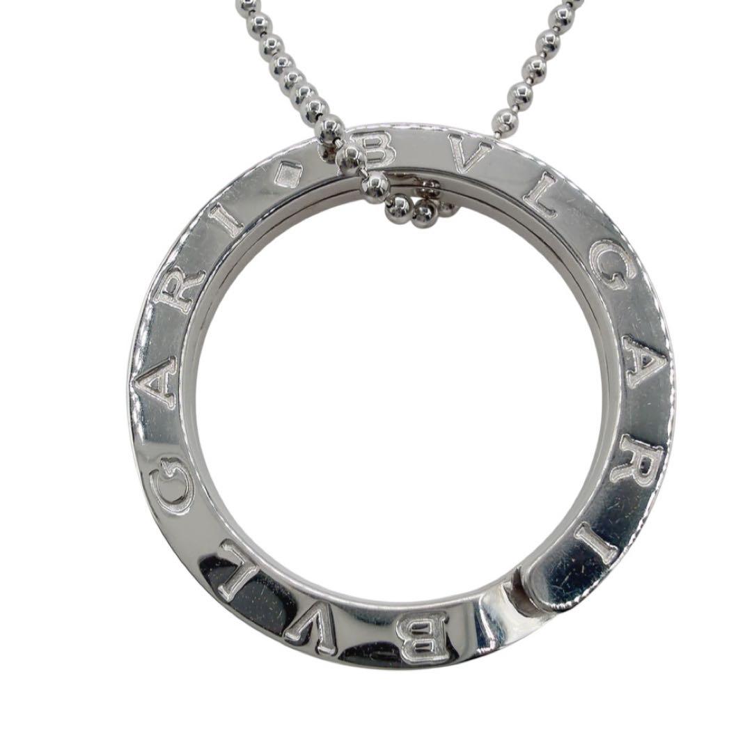 美品✨ブルガリ ダブルロゴ ネックレス ペンダント キーリング シルバー925