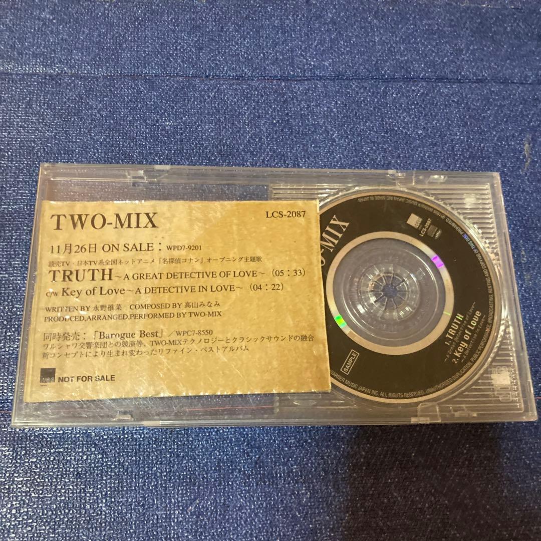 TWO-MIX .TRUTH プロモ盤　名探偵コナン　8センチ8cmシングルcd