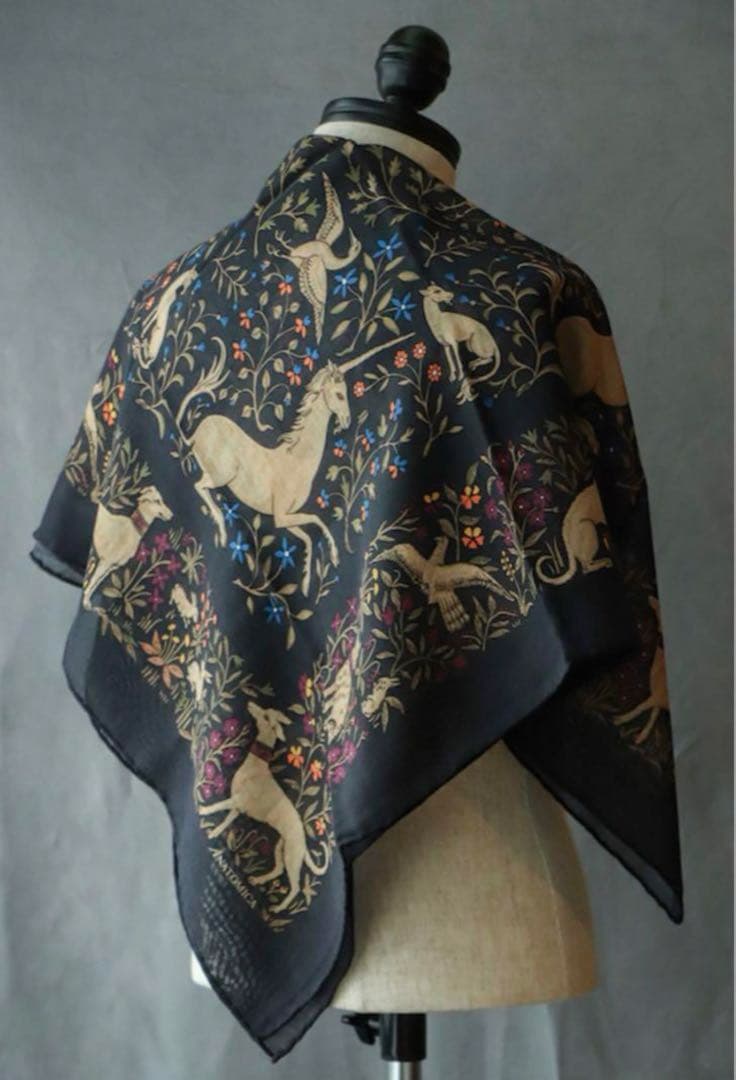 ANATOMICA Drake's スカーフ ドレイクス アナトミカ ストール黒