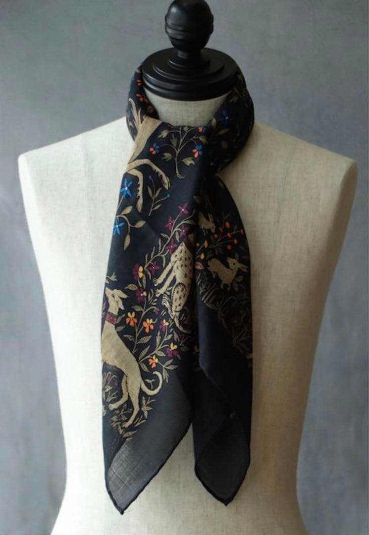 ANATOMICA Drake's スカーフ ドレイクス アナトミカ ストール黒