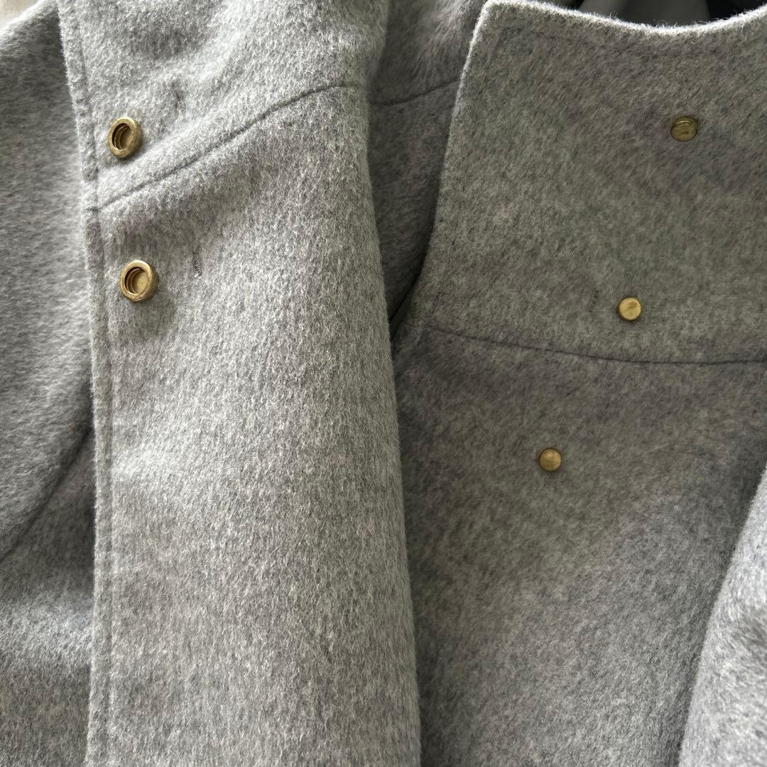 23区　ウールカシミヤビーバーフード付きショートコート