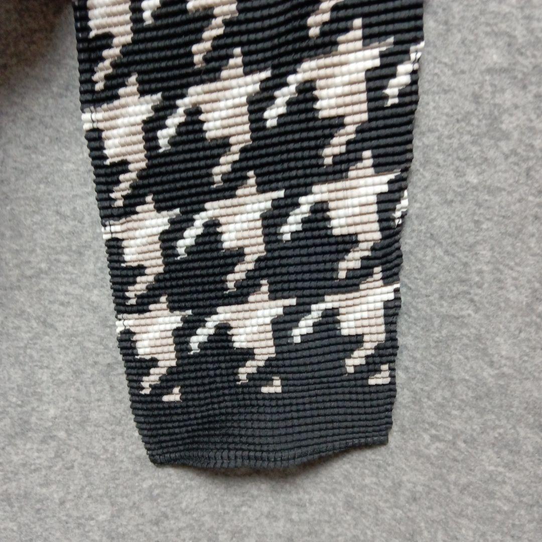 ★イッセイ・ミヤケ【me 】ハウンドトゥース柄 タートルネック