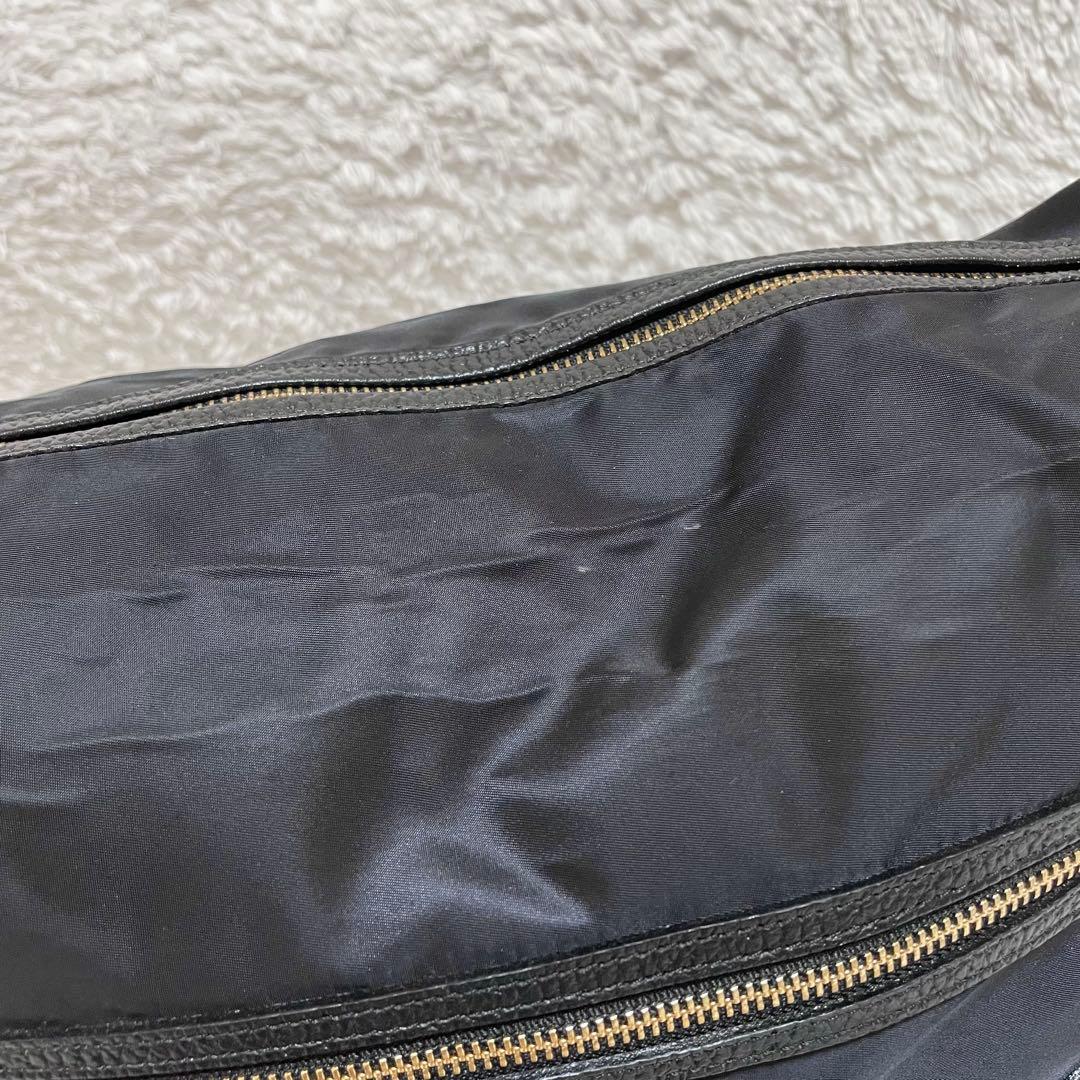 A.D.M.J.☆ショルダーバッグ メッセンジャーバッグ ナイロン 黒ピンク