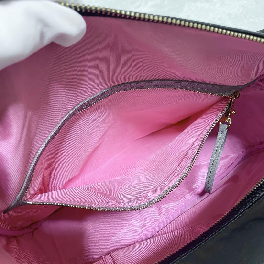 A.D.M.J.☆ショルダーバッグ メッセンジャーバッグ ナイロン 黒ピンク