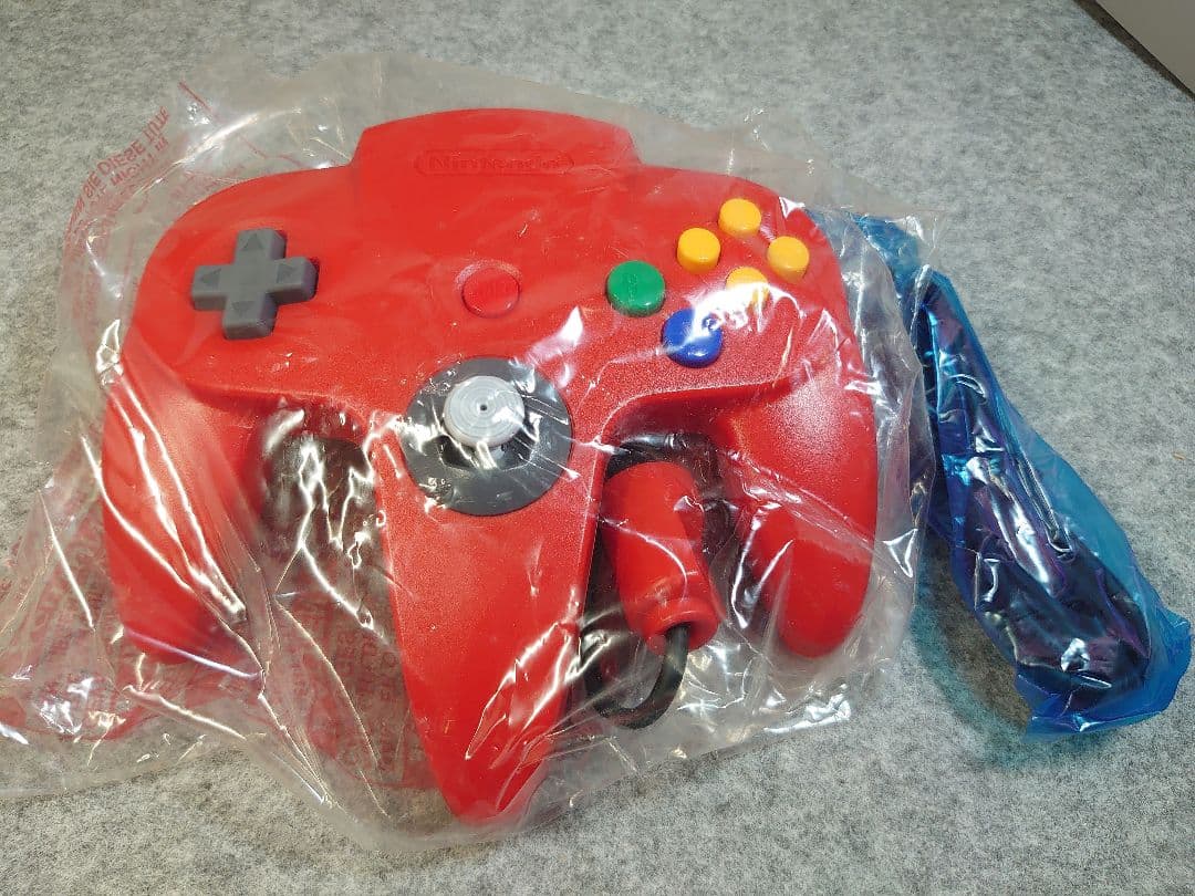任天堂 ニンテンドウ64 コントローラブロス レッド 未使用品