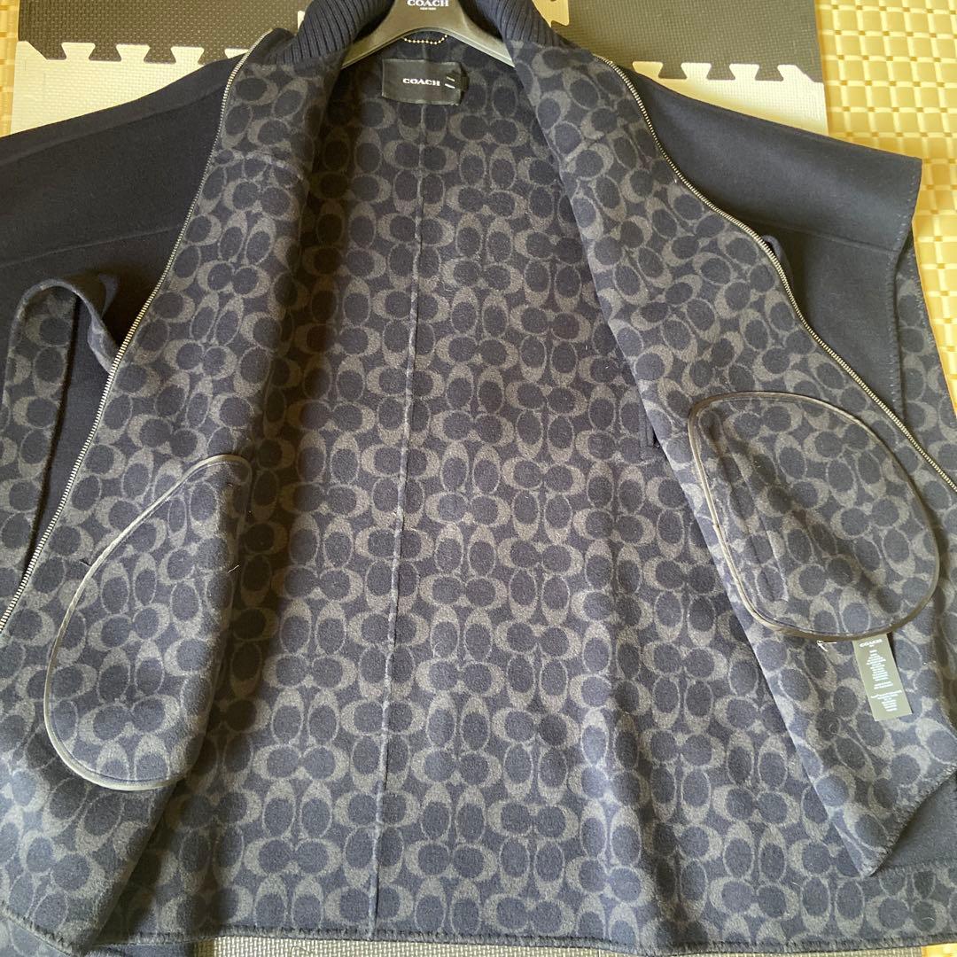 COACH ネイビー ジップアップポンチョ XS/S コーチ