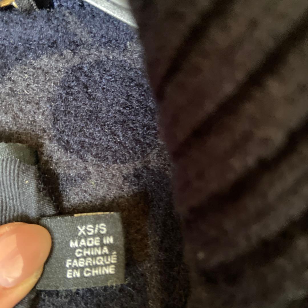 COACH ネイビー ジップアップポンチョ XS/S コーチ