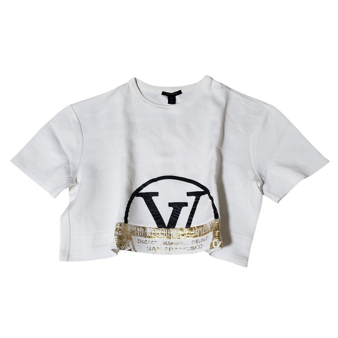 Louis Vuitton ホワイト クロップド Tシャツ M　ルイヴィトン